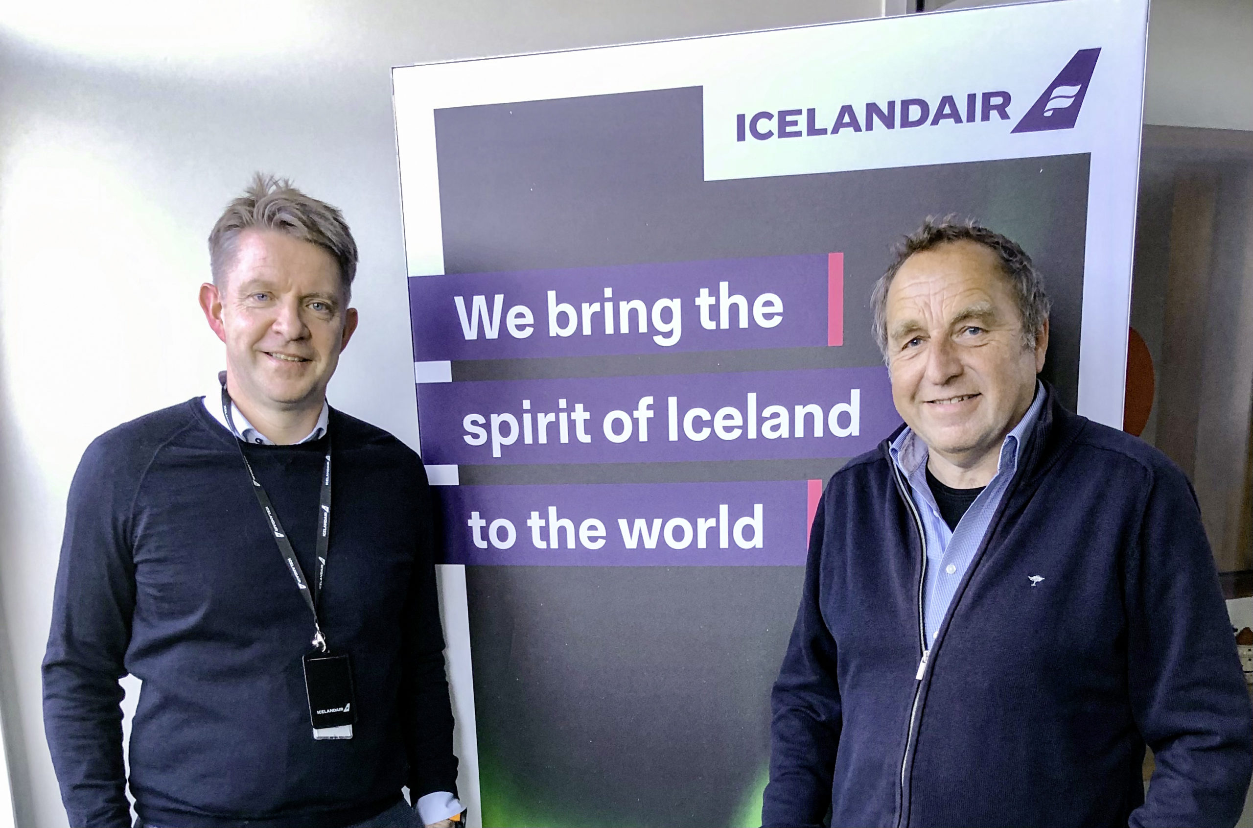 Bogi Bogason, CEO der Icelandair (l.)