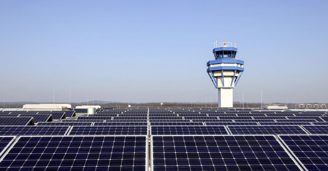 Ausbau in den nächsten Monaten: Solar-Anlagen am Köln/Bonner Airport.