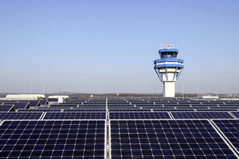 Ausbau in den nächsten Monaten: Solar-Anlagen am Köln/Bonner Airport.