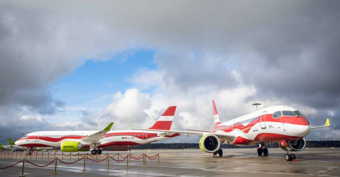 Mitte April präsentierte die in Riga ansässige AirBaltic die zweite A220-300, die die Farben der lettischen Flagge trägt.