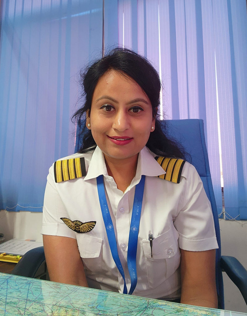 Fluglehrerin Kunjal Bhatt