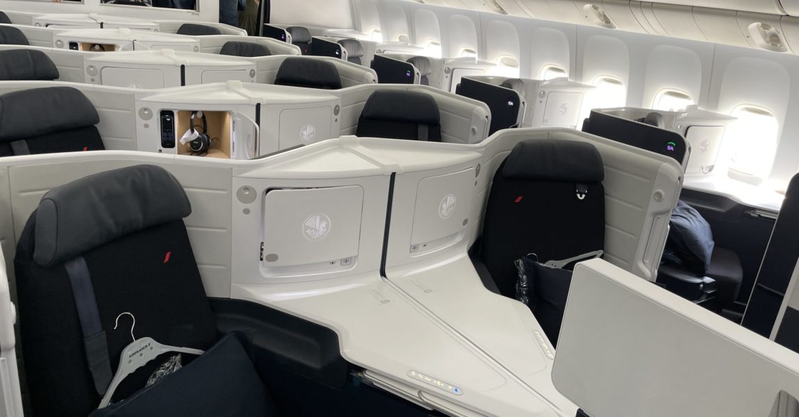 Ein Blick in die neue Business Class von Air France.