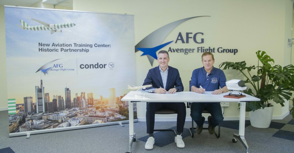 Neue Partnerschaft: Condor und Avenger Flight Group.