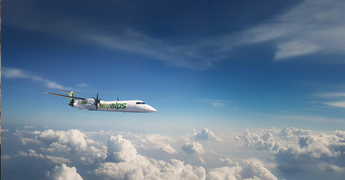 Das Team von SkyAlps wird Passagiere künftig von Düsseldorf nach Linz begleiten.