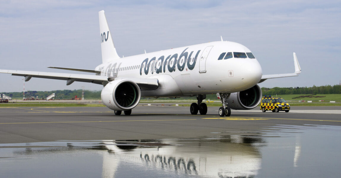 Die Marabu Fluggesellschaft setzt auf Airbusse – wie die A320neo mit der Kennung ES-MBU beweist.