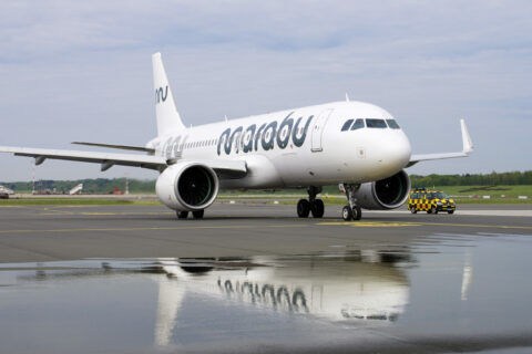 Die Marabu Fluggesellschaft setzt auf Airbusse – wie die A320neo mit der Kennung ES-MBU beweist.