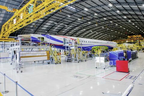 Der Produktionsstandard in der Embraer E-Jet-Endmontage entspricht mindestens jenem der Hauptkonkurrenten Airbus und Boeing.