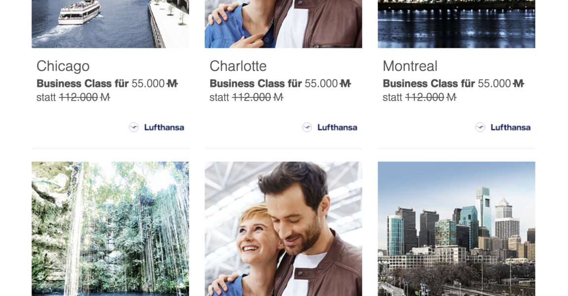 Wer in der Business Class reisen möchte, dürfte sich über die neuen Meilenschnäppchen freuen.
