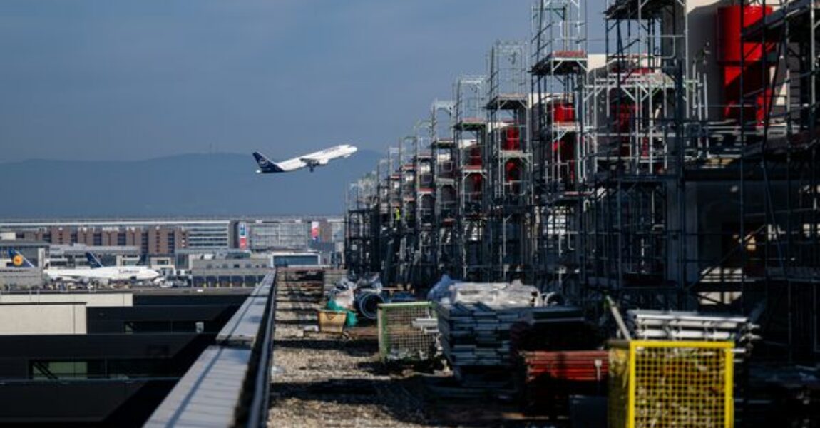 Blick auf die Terminal 3 Baustelle.