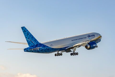 Der erste Boeing 777-Frachter von Silk Way West Airlines ist am Flughafen Heydar Aliyev International Airport eingetroffen.