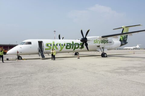 SkyAlps wird im Sommer 2024 zwölf Q400 betreiben.