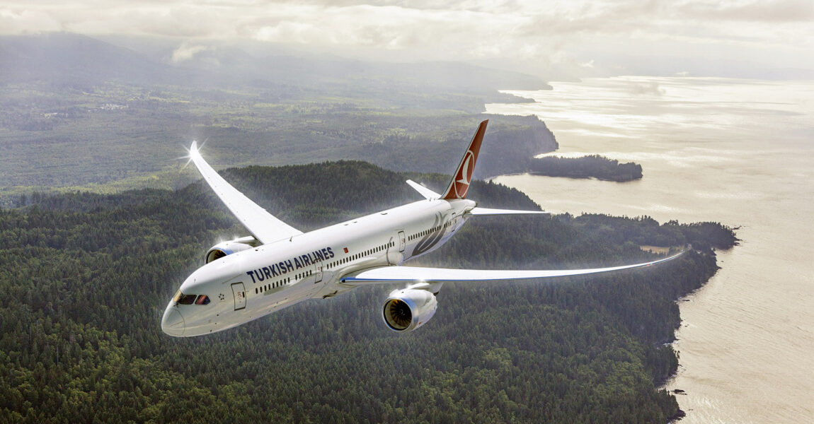 Auf seinen Langstreckenverbindungen setzt der türkische Nationalcarrier Turkish
Airlines unter anderem Boeing 787-9 ein.