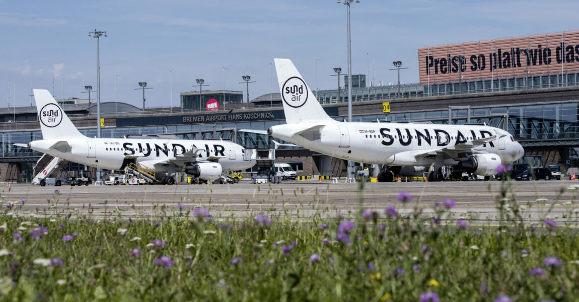 Der Flughafen Bremen erhielt Ende der neunziger Jahre sein heutiges Erscheinungsbild.