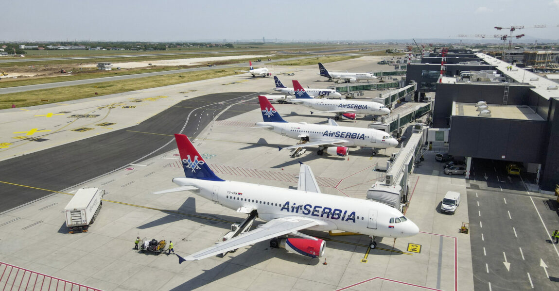 Air Serbia ist erwartungsgemäß größte Kundin des Belgrader Flughafens. Ihr Streckennetz soll auch nach Deutschland weiter ausgebaut werden.