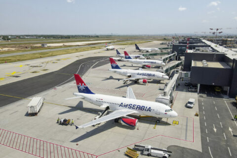 Air Serbia ist erwartungsgemäß größte Kundin des Belgrader Flughafens. Ihr Streckennetz soll auch nach Deutschland weiter ausgebaut werden.