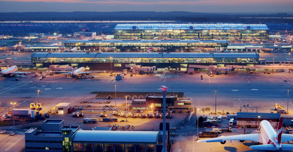 Der Flughafen London Heathrow ist das größte Drehkreuz Europas.