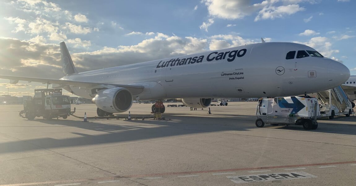 Ein A321-Frachter der Lufthansa Cargo.