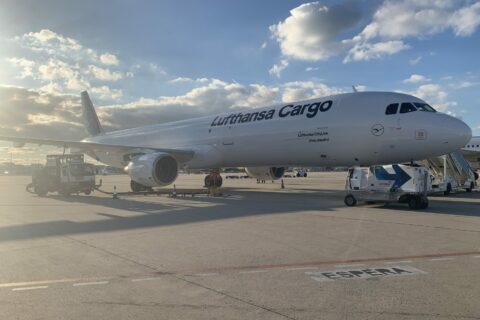 Ein A321-Frachter der Lufthansa Cargo.