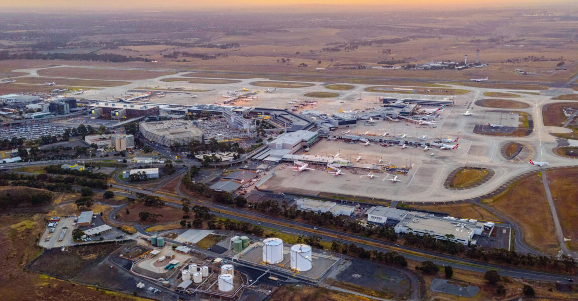 Der Flughafen Melbourne bedient die Metropolregion mit fünf Millionen Einwohnern.