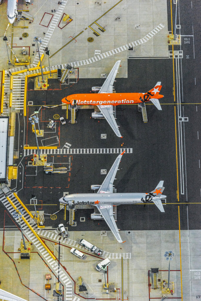 Am Terminal 4 werden Low- Cost-Airlines wie Jetstar ab- gefertigt.