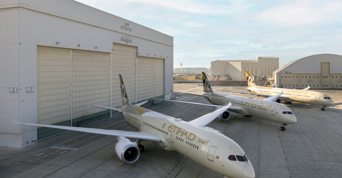 Die neuesten 787 von Etihad Airways.