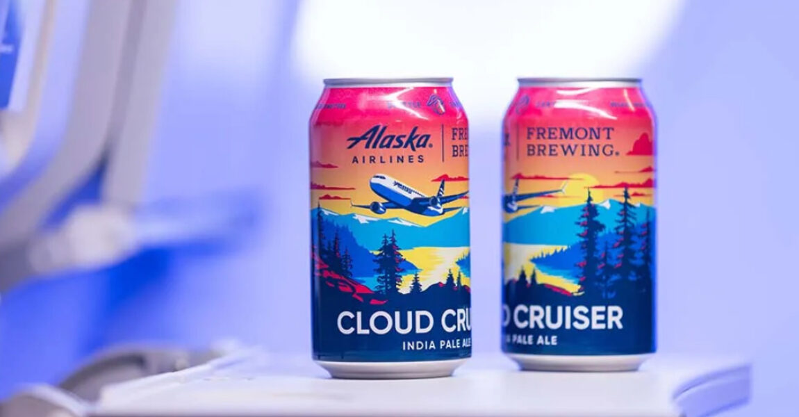 Das eigene Bier der Alaska Airlines gibt es demnächst im Flugzeug zu trinken.