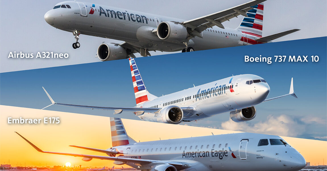 Bestellte Maschinen von American Airlines.