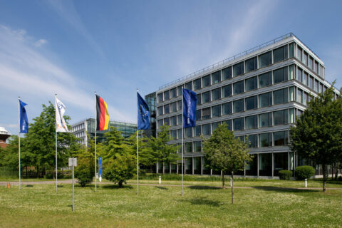 DFS-Unternehmenszentrale in Langen.
