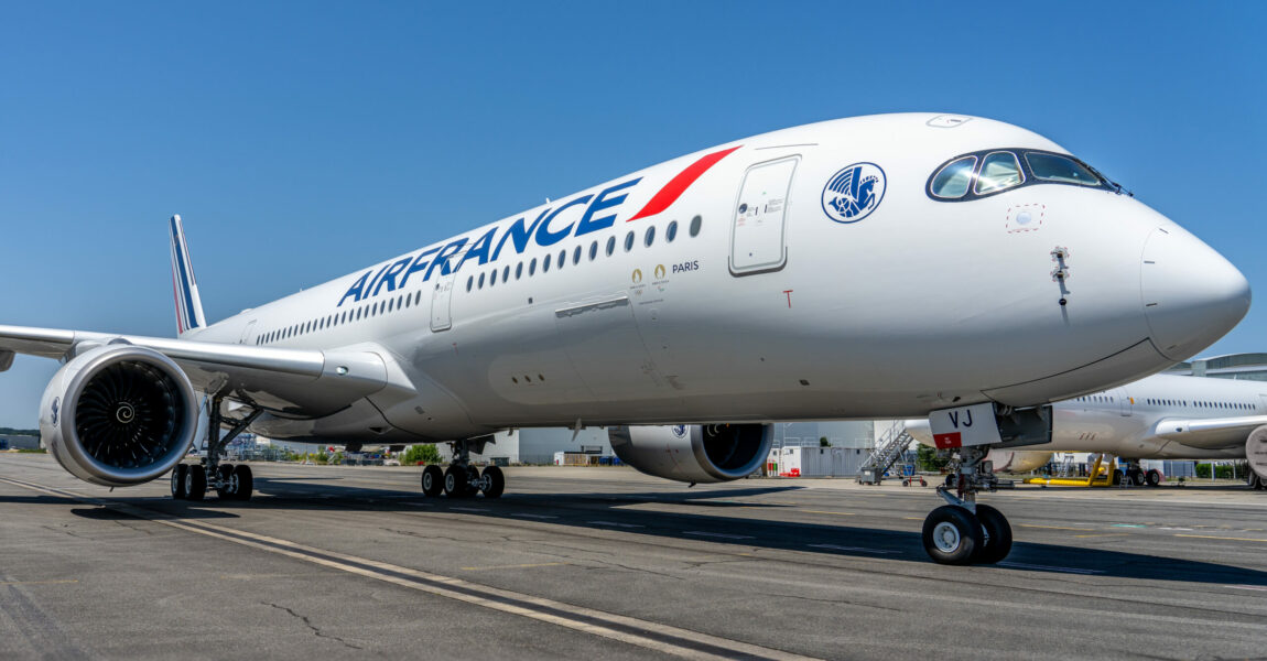 Die A350-900 der Air France trägt das Kennzeichen F-HUVJ und den Namen 