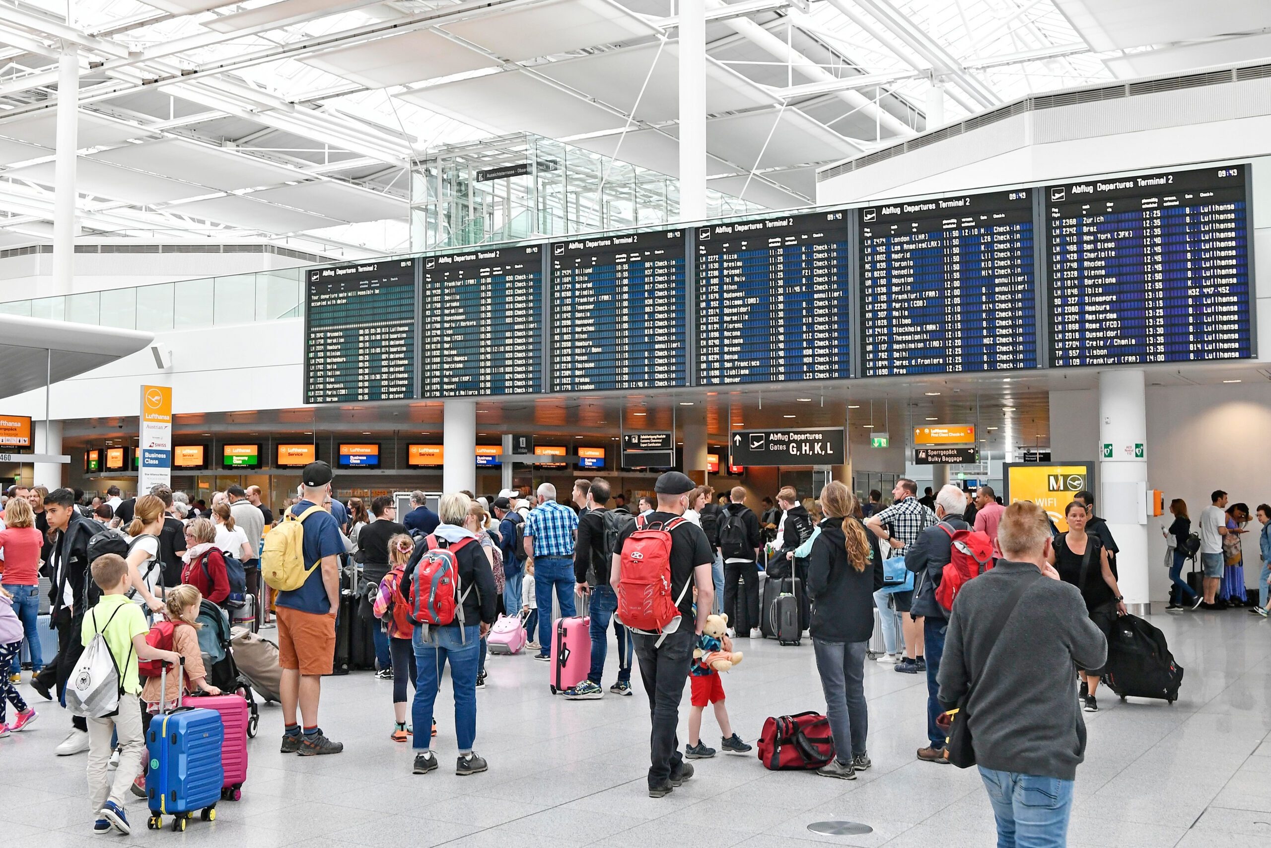 wie lange vorher am flughafen münchen