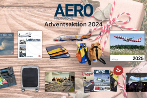 Bei der diesjährigen Adventsaktion 2024 von AERO INTERNATIONAL gibt es tolle Preise zu gewinnen.