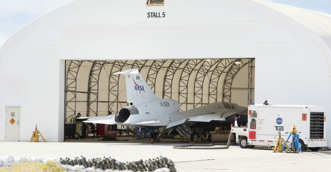 Die Triebwerkstestläufe der NASA X-59 haben begonnen.