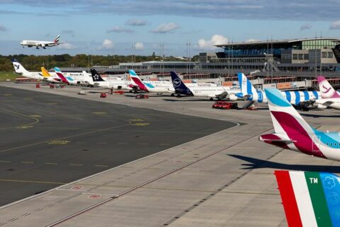Vorfeld Hamburg Airport.