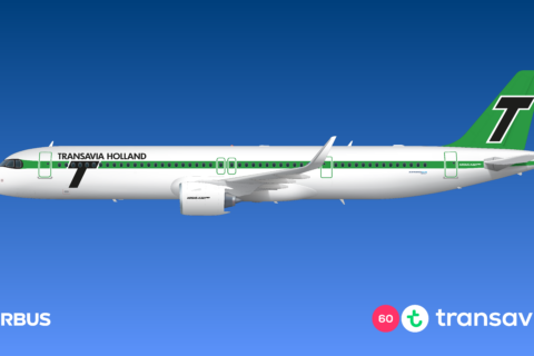 A321neo von Transavia in Sonderlackierung.