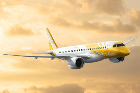 Die Embraer E190-E2 von Scoot.