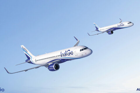 Indigo hat hunderte Airbus A320neo, A321neo und A350 bestellt.