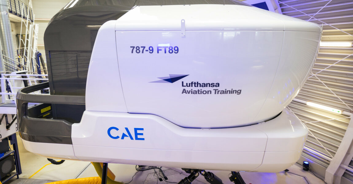 787-Simulator von Lufthansa Aviation Training am Standort Wien.