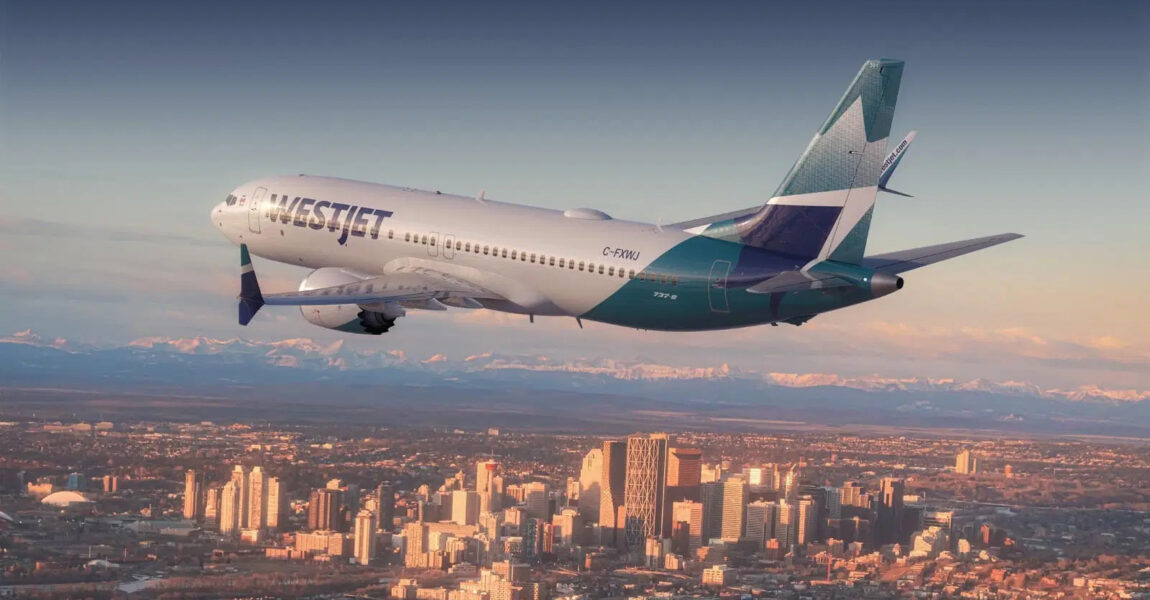 737 MAX von WestJet.