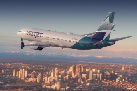 737 MAX von WestJet.