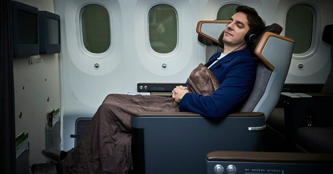 Neue Sitze in der EVA Air Premium Economy.