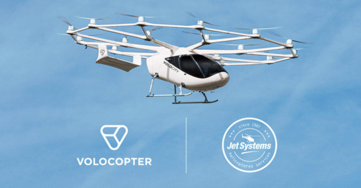 Partnerschaft zwischen Volocopter und Jet Systems.