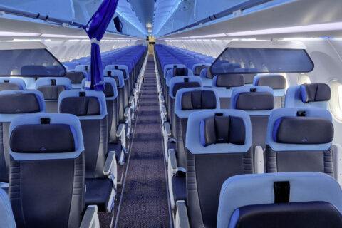 Die Airbus Airspace Cabin im A321 Neo.