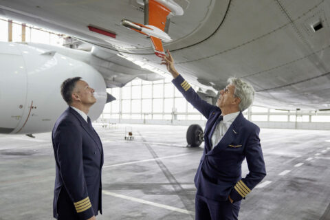 Drei Flugzeuge der Lufthansa Group fliegen mit Sensoren für das IAGOS-Programm.