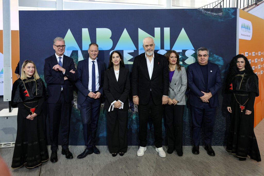 Eröffnungspressekonferenz der ITB Berlin 2025: Albanien ist in diesem Jahr Gastland.