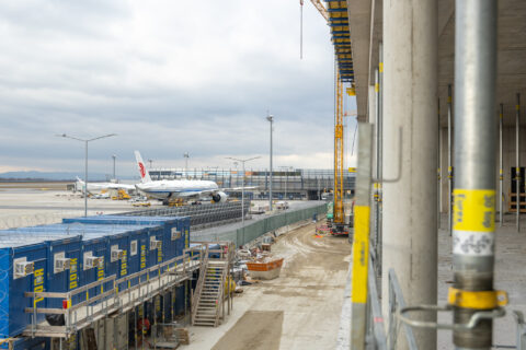 Am Flughafen Wien wird massiv investiert. Wie etwa in die Süderweiterung des Terminals.