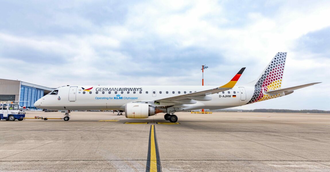 Neues Design bei German Airways.