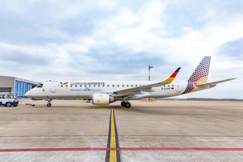 Neues Design bei German Airways.