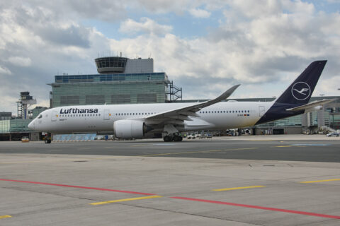 Lufthansa setzt A350 jetzt auch ab Frankfurt ein.