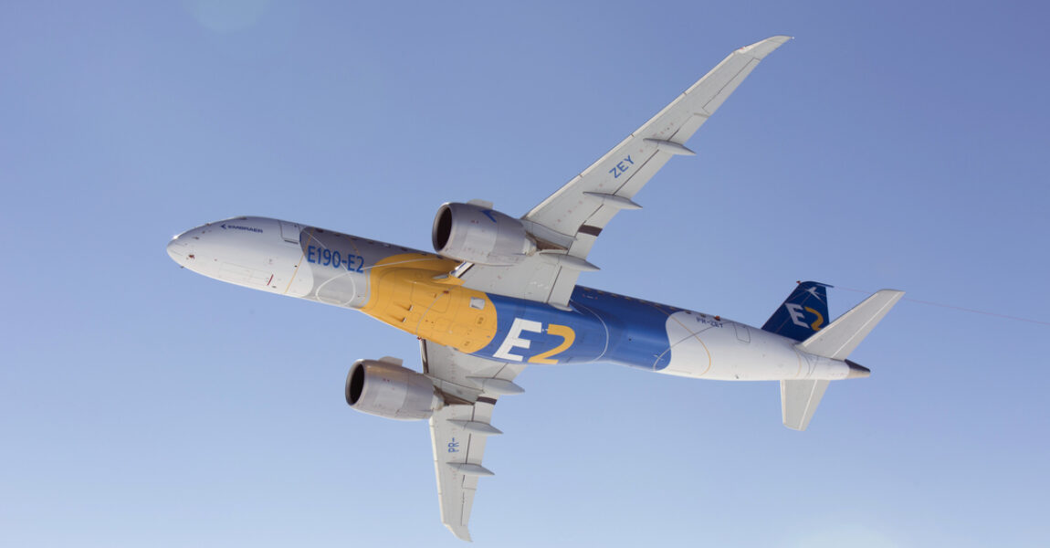Embraer baut sein globales Kooperationsnetzwerk weiter aus. Sowohl für die E-Jet-Familie (Foto), als auch für seinen Transporter C-390.
