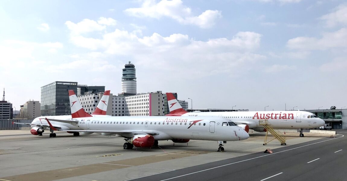 Der erste Embraer Jet der Austrian, OE-LWA.